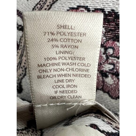 LOFT Outlet Floral Tapestry A-Line Mini Skirt Size 10 Fully Lined - Picture 8 of 8